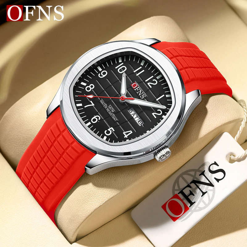 欧范尼时热销新款时尚男士石英表