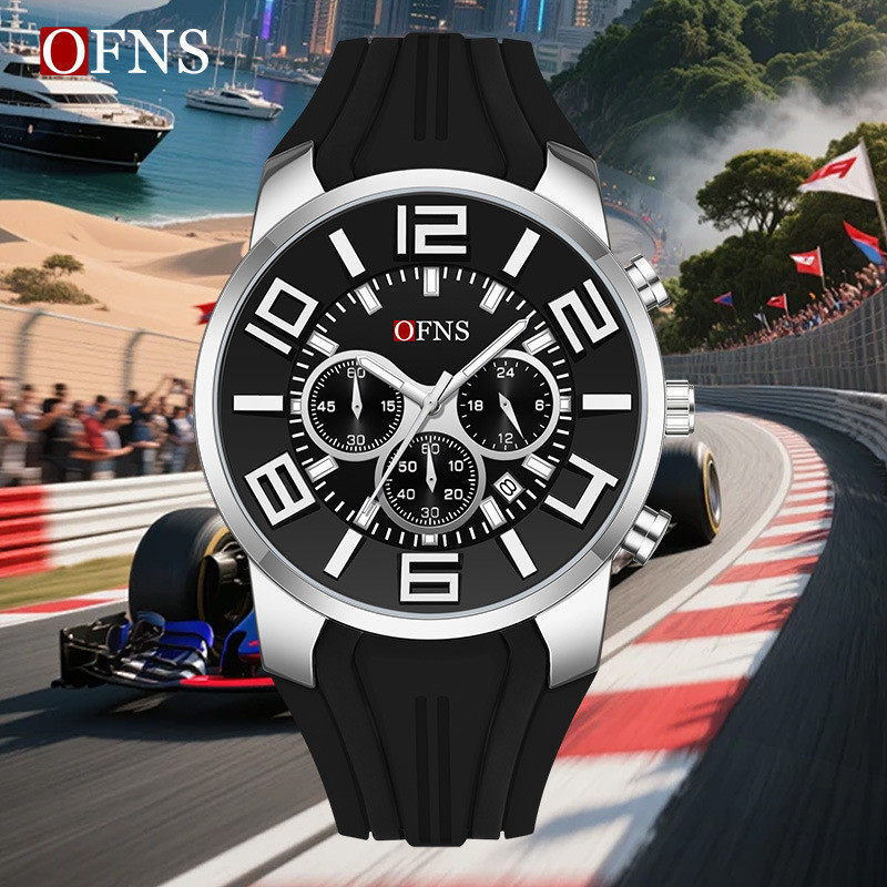 欧范尼热卖日历男表防水炫酷休闲