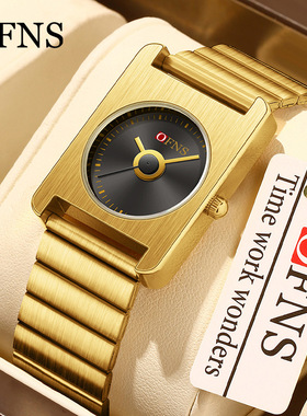 OFNS品牌手表女轻奢通勤防水腕表方形简约高级感小众石英女士商务