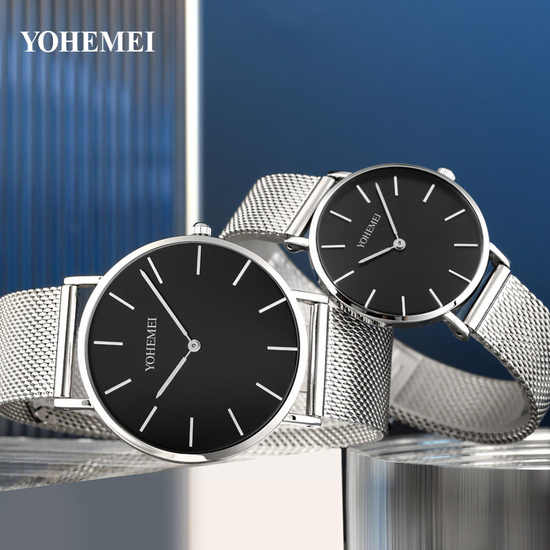 新款时尚休闲女表经典女士手表防水简约学生网带两针石英表女款潮