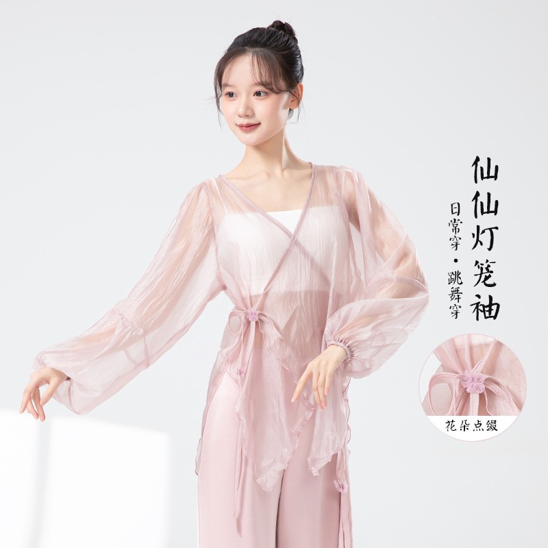 古典舞练功服女夏季新款纱衣