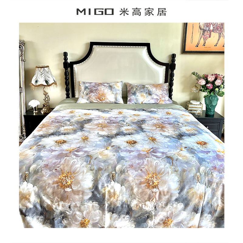 丝滑4件套纯棉柔软舒适田园风