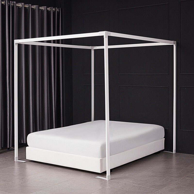 实木头加粗单独买卖蚊帐支架方形婚庆民宿床幔定制框架子四柱家用