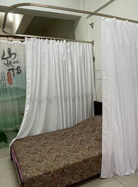 美容院隔断床帘白隔断隐私遮光帘