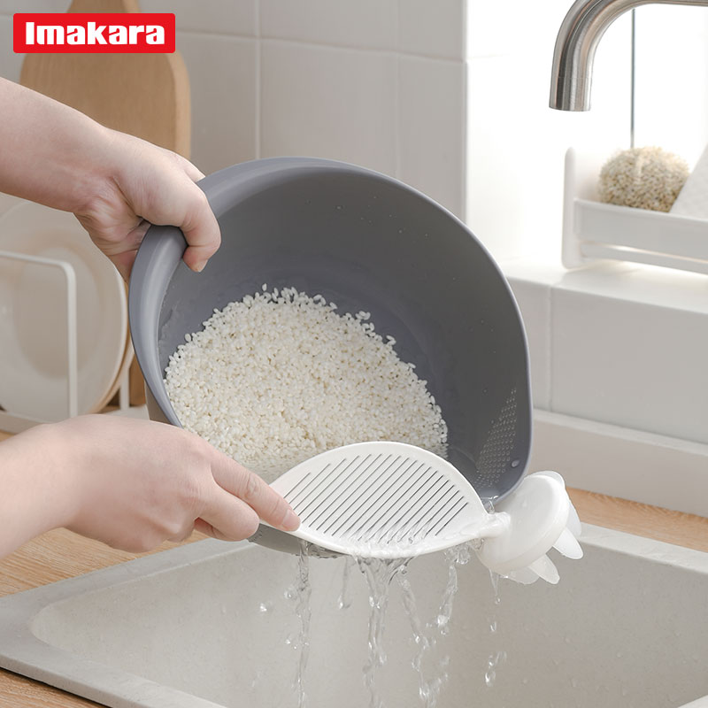 日本品牌淘米神器 厨房小工具 淘米棒 抖音网红淘米器 洗米搅拌棒