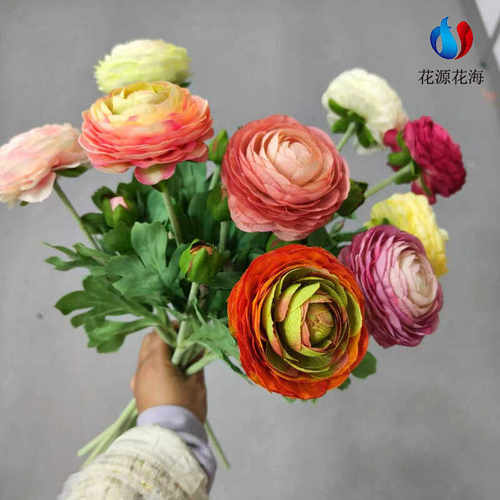 假花露莲摆设新款牡丹厂家批发