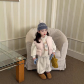 儿童套装 女童童套装 韩版 卡通可爱加绒连帽卫衣卫裤 2025冬季 新品