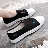 女鞋 潮鞋 新款 ulzzang2026年春季 帆布鞋 薄款 百搭韩版 学生小白板鞋