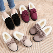 短靴百搭网红一脚蹬棉鞋 新款 雪地靴女保暖鞋 女冬加绒加厚