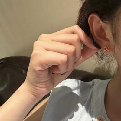 小众设计精致耳饰纯银高级感