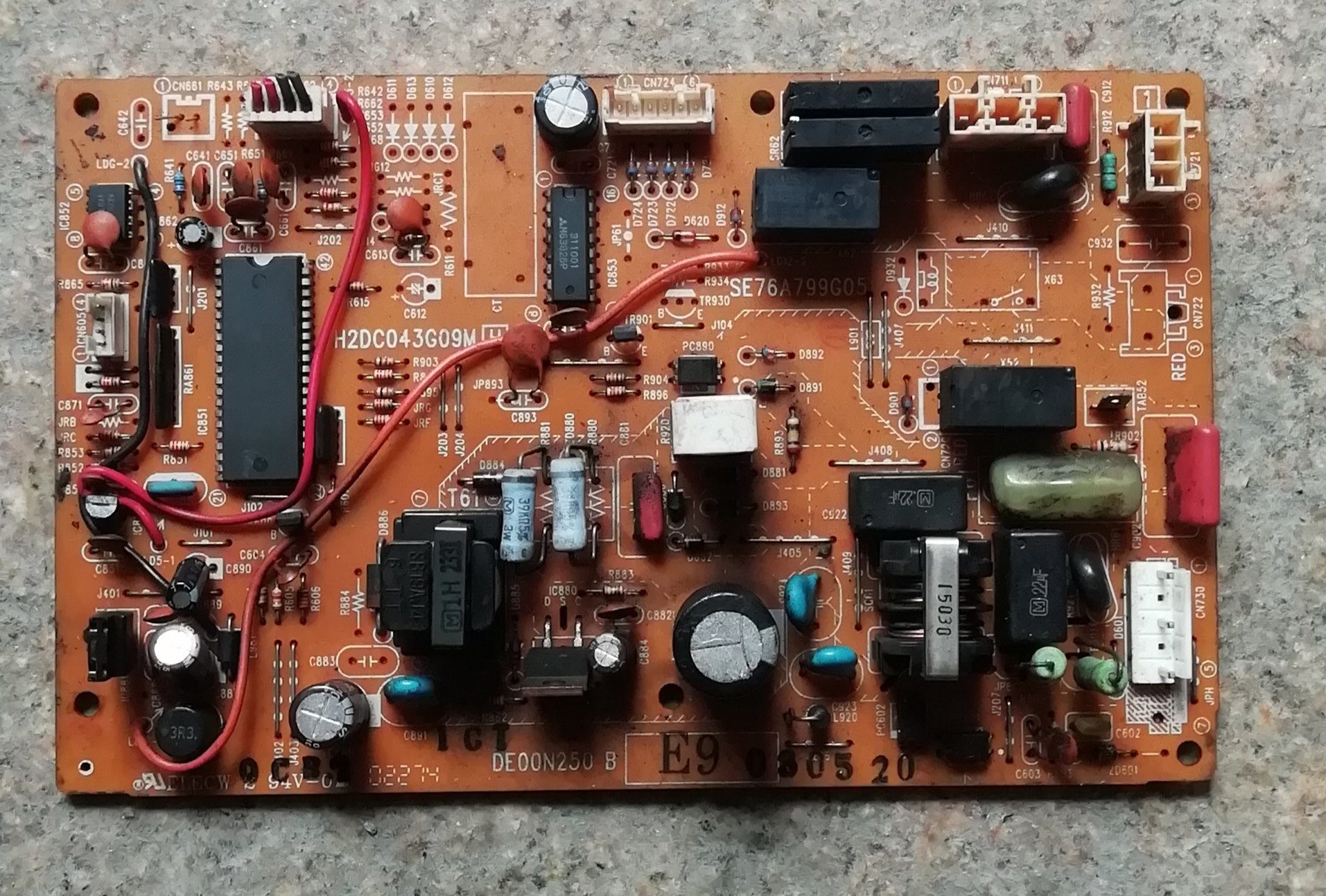 三菱空调外机主板 电脑板SE76A799G05 DE00N250 B H2DC043G09M
