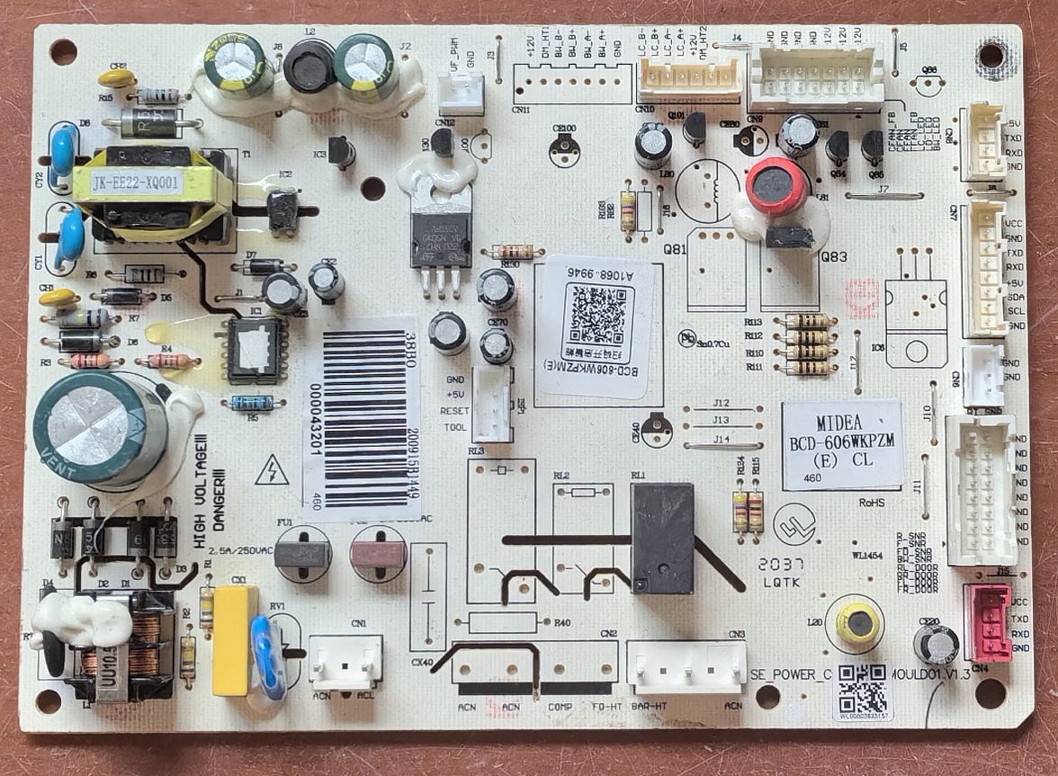 适用美的冰箱BCD-606WKPZM(E)驱动板压机DZ100V1Z驱动板变频板