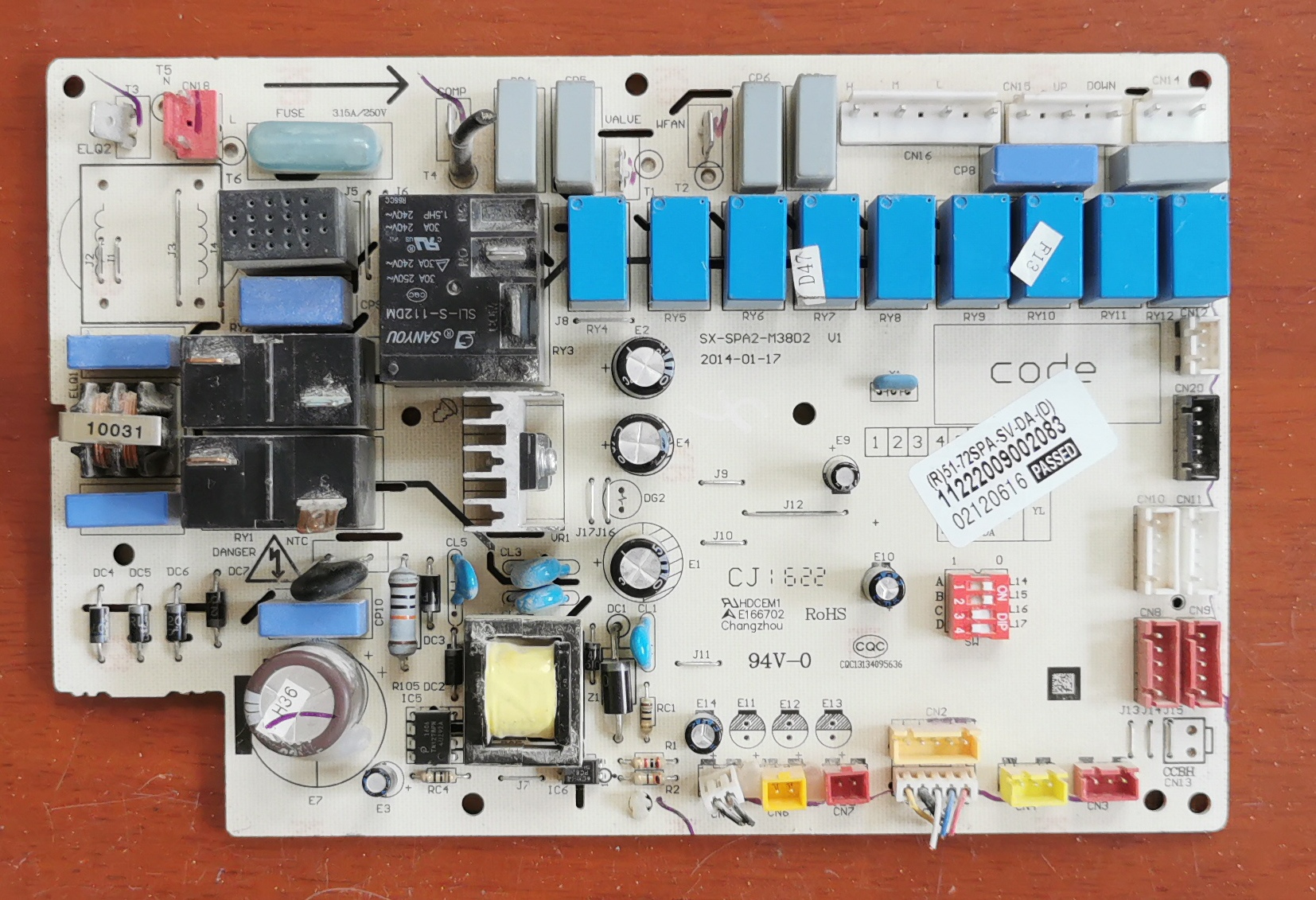 奥克斯变频空调内机板电脑板R 51-72SPA-SV-DA-D SX-SPA2-M38D2
