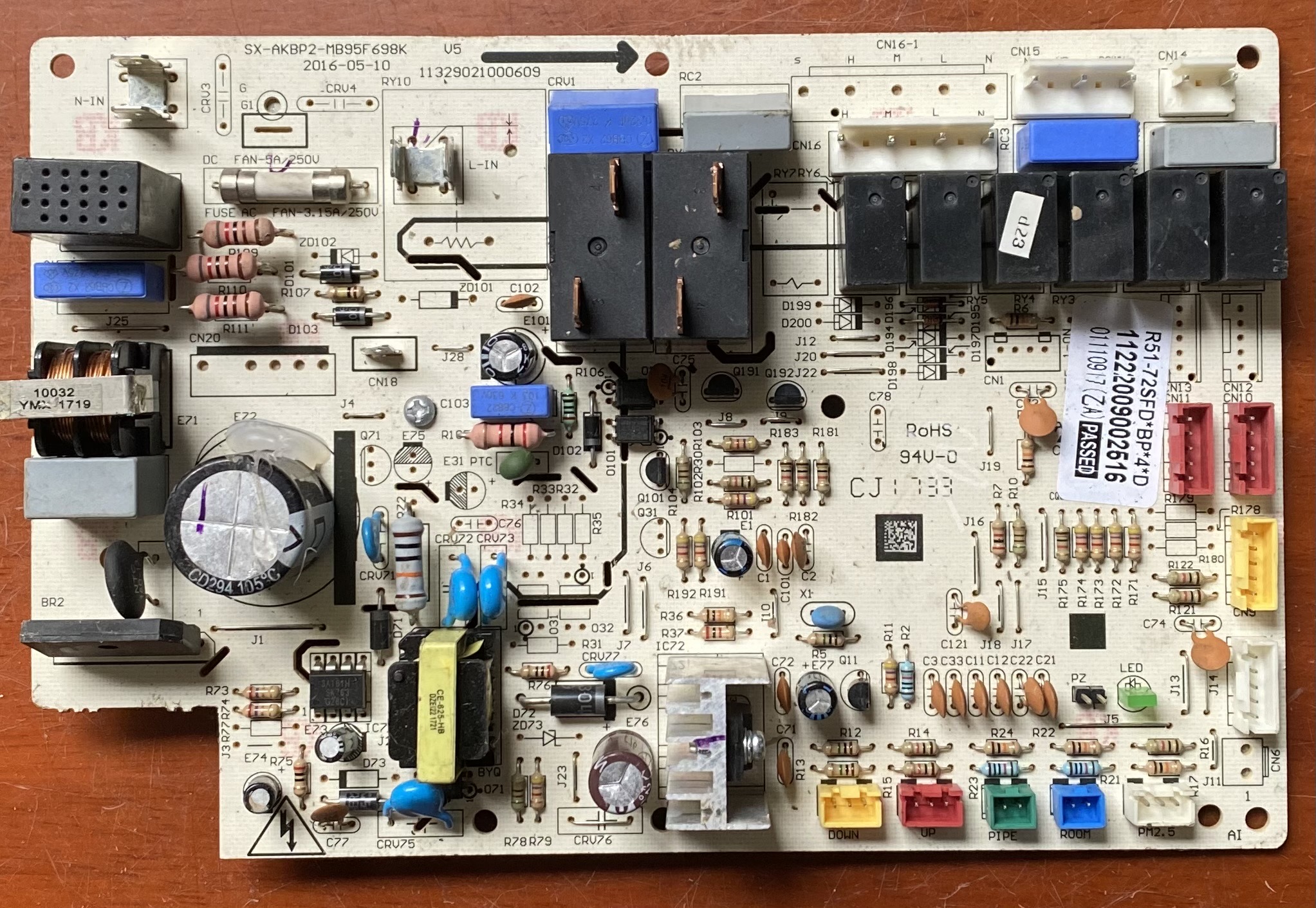 AUX奥克斯空调控制主板SX-AKBP2-MB95F698K/11329021000609