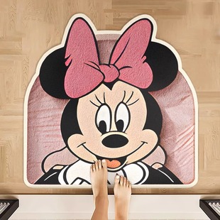 浴室卡通美式软硅藻泥脚垫子吸水速干防滑网红新款卫生间厕所地垫