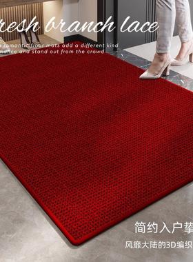 入户门地垫仿剑麻进门门垫红色地毯家用大么口玄关脚垫可裁剪垫子