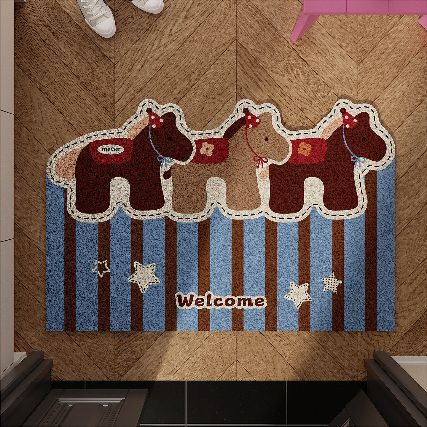 美拉德入户门地垫丝圈地毯复古风马年玄关可裁剪防滑耐脏脚垫天津,居家布艺,入户地垫,淘宝优惠券,粉丝福利购,淘宝优惠卷