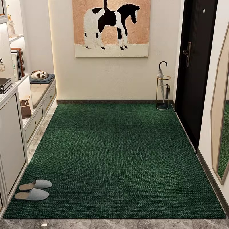 地垫入户门垫纯色高级法式客厅地毯家用大门口耐脏可裁剪防滑脚垫
