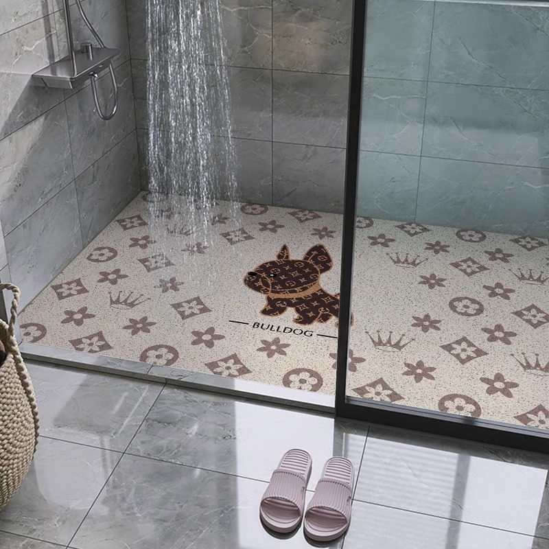 丝圈地垫浴室防滑垫可裁剪满铺镂空地毯卫生间淋浴房洗澡防摔脚垫