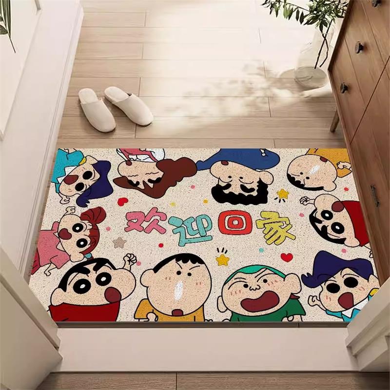 蜡笔小新入户门地垫丝圈进门脚垫