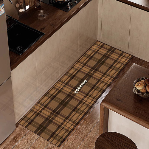 美式复古厨房专用地垫防滑防油污