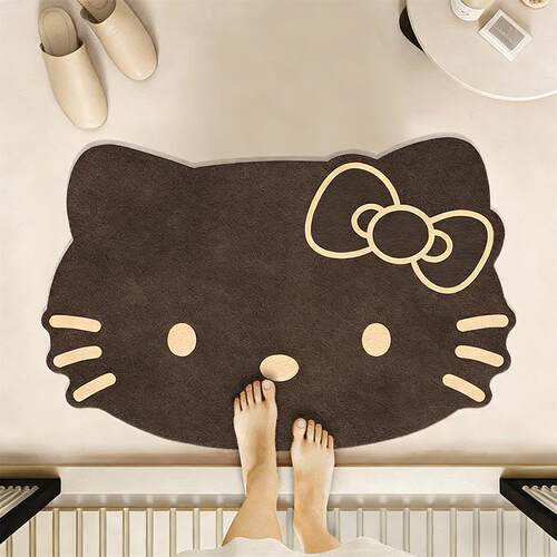 【热卖推荐】复古风浴室地垫