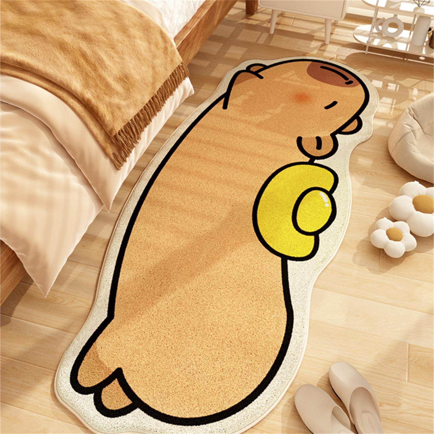 【小红书推荐】卡皮巴拉床边地毯