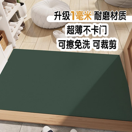 入户门地垫超薄1mm不卡门PVC进门玄关脚垫防油防滑可裁剪天津地毯