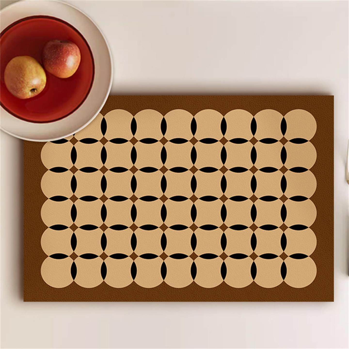 中古风厨房台面沥水垫子咖啡机专用吸水垫吧台茶杯垫桌垫2025新款,居家布艺,餐垫,淘宝优惠券,粉丝福利购,淘宝优惠卷