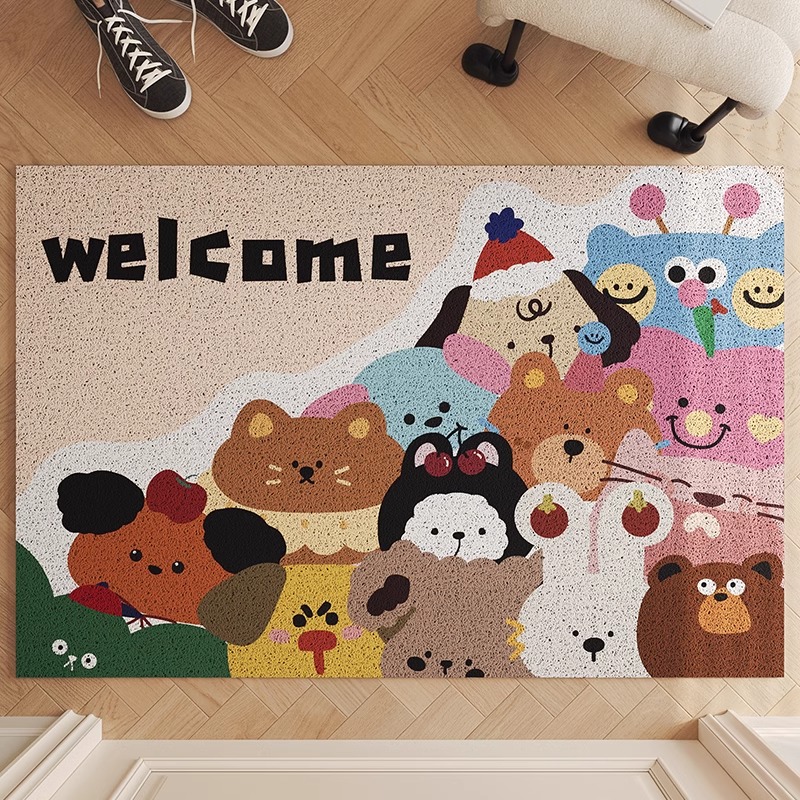 入户门地垫丝圈防滑脚垫玄关地毯