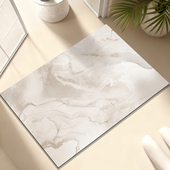 奶油风卫生间门口吸水地垫家用淋浴房门口防滑地垫浴室速干脚垫