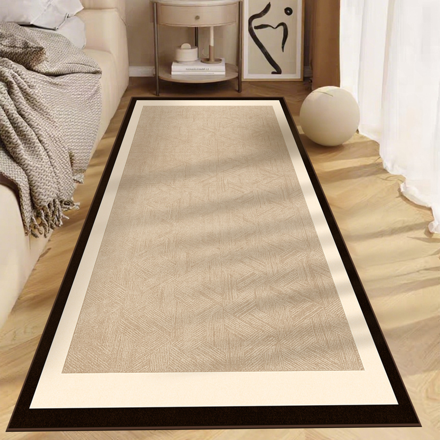 床边毯法式复古可定制防滑地垫2025新款卧室长条形加厚耐脏地毯,居家布艺,地毯,淘宝优惠券,粉丝福利购,淘宝优惠卷