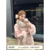 超好看国风棉服 刺绣提花缎面羊毛内胆外套女秋冬新款 NMIOK 新中式