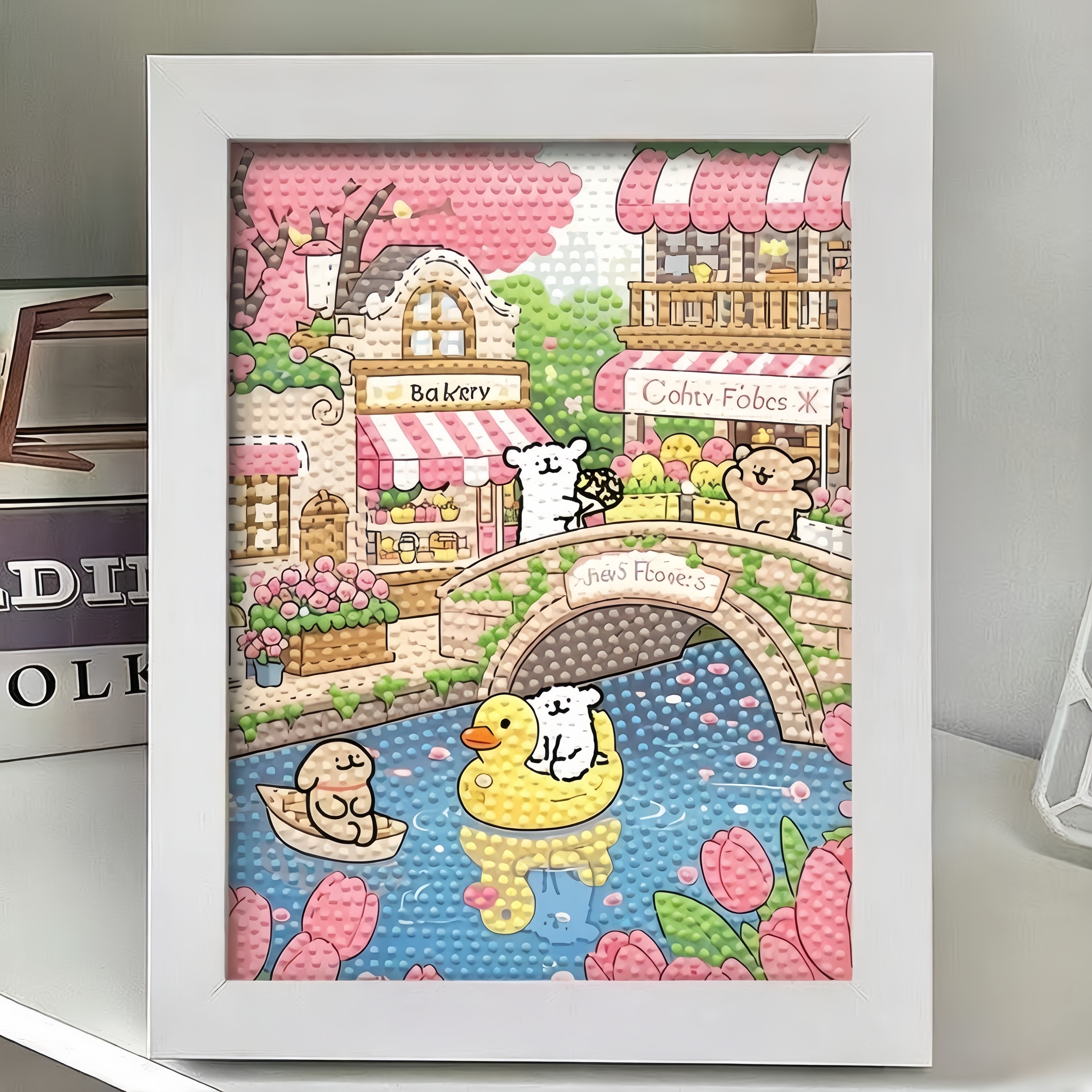 新款diy钻石贴画线条小狗钻石画儿童小学生女孩玩具砖石手工礼物