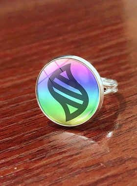 男女通用铜口袋妖怪皮戒指/指环