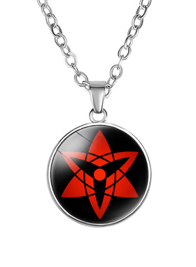 合金火影忍者时光宝石单面吊项链