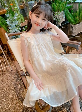 法国Anseola现货女童装连衣裙夏季2026新款夏装女孩汉服裙子儿童