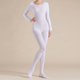 白色舞蹈连体衣高弹力开档打底全身连身袜春秋中厚款 袜衣 跳舞连裤