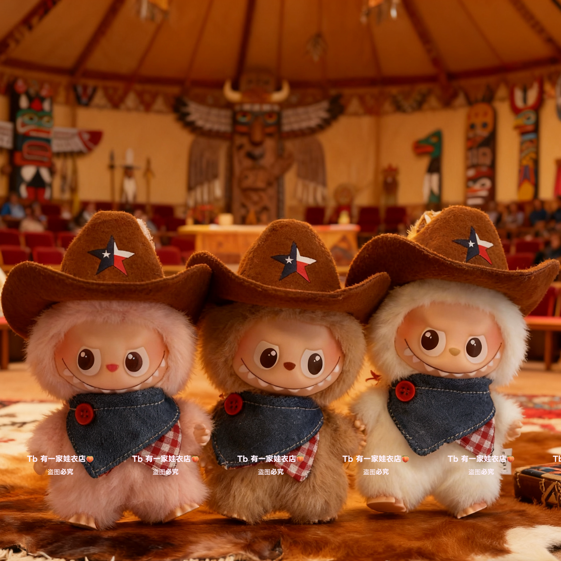 labubu拉布布娃衣四代衣服替换装心底密码搪胶公仔玩偶4.0挂件潮