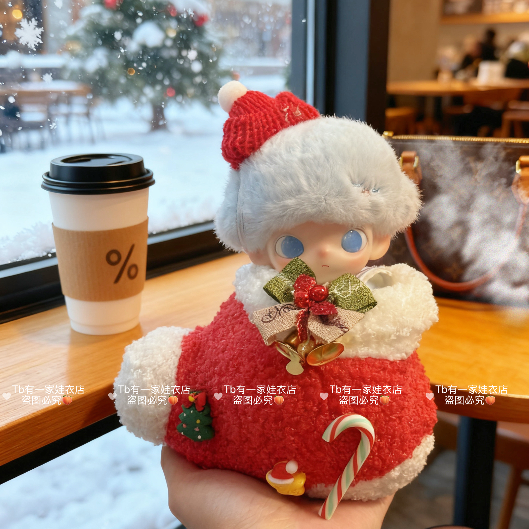 【仅娃衣】Dimoo新生日记搪胶毛绒盲盒换装着替圣诞娃衣套装衣服