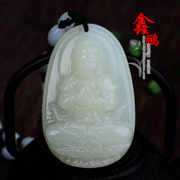2026生肖羊猴本命佛大日如来玉石招财 玉石守护神吊坠