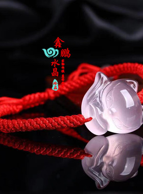 手工编织红绳手链萌狐