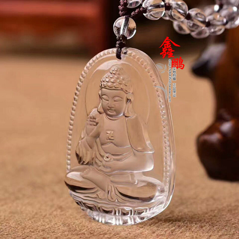 白水晶生肖守护神吊坠