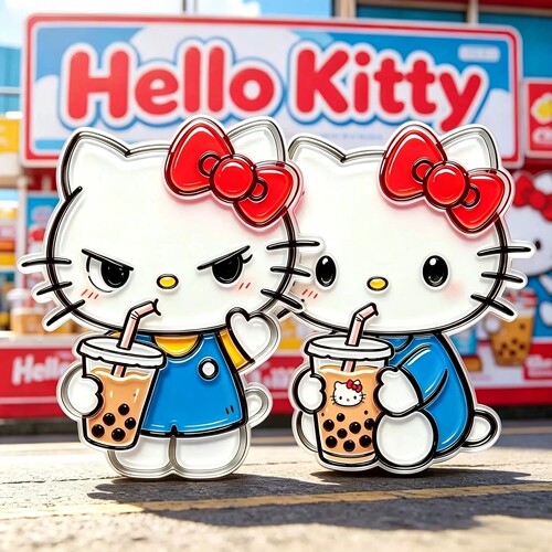 新款喜茶HelloKitty联名冰箱贴