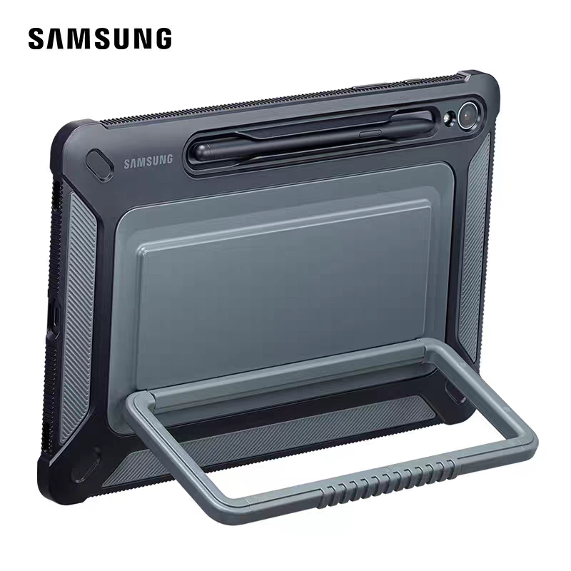 三星(SAMSUNG)Tab S9+ S10+户外专用支架保护壳 坚实保护壳黑色