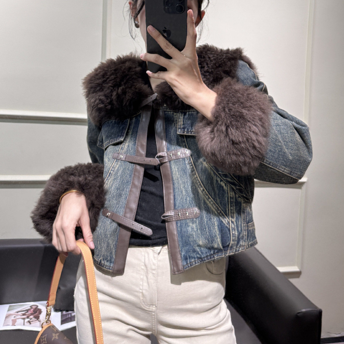【大牌代工】女士皮草外套