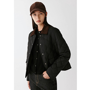 羽绒服小禾同源鹅绒服女2026冬新款羊毛混纺平纹布羽绒服短款外套