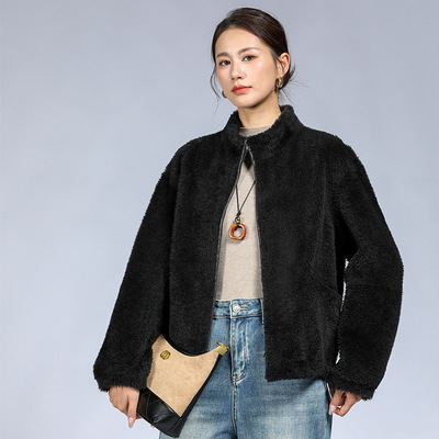 拉贡皮毛一体皮草大衣