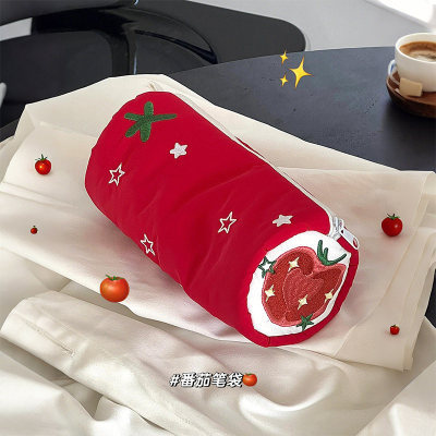 可爱苹果星星笔袋铅笔盒高颜值ins风小众文具盒收纳袋女2025新款