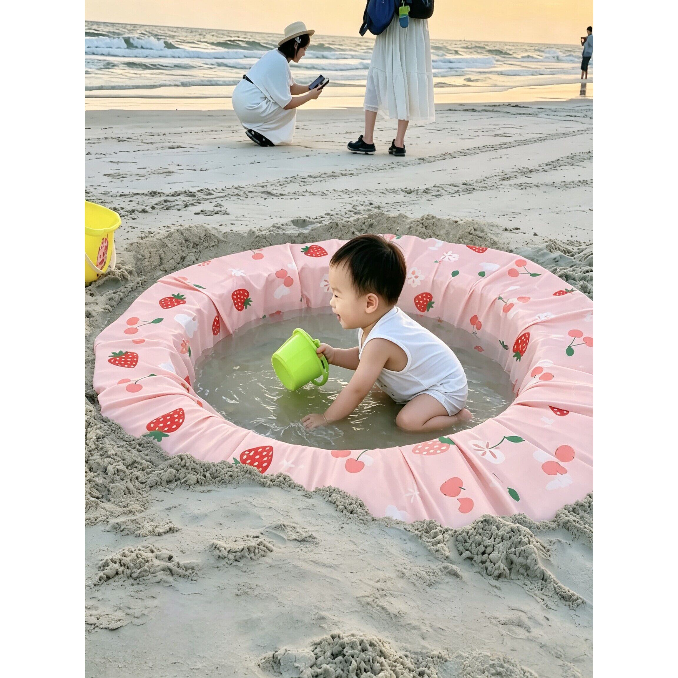 一次性沙滩垫防水防沙便携式海边玩水神器加厚可折叠宝宝赶海玩具